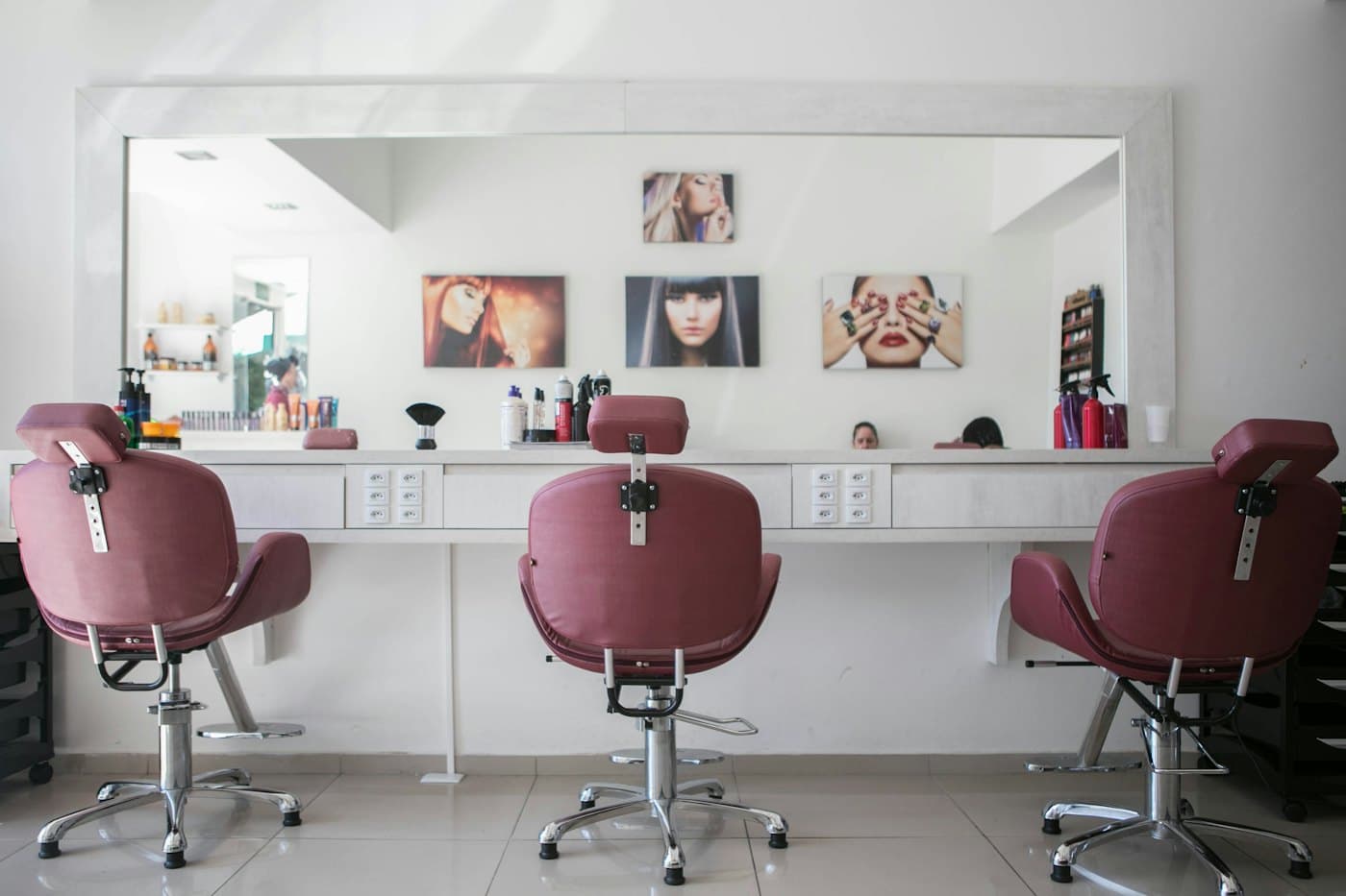 Styling floor — every chair faces natural light