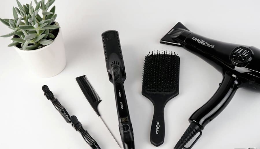 Tools are cleaned and laid out fresh for each client